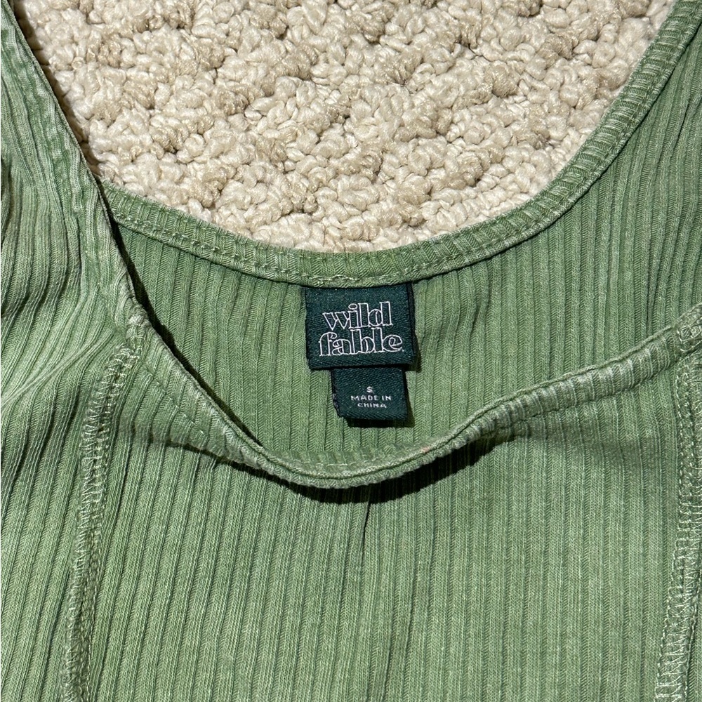 Wild Fable Ribbed Cropped Tank Top - Picture 2 of 3